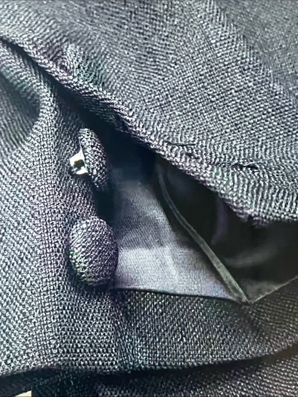 Valentino Black Sequin Lapel Double-Breasted Blazer - Picture 7 of 8